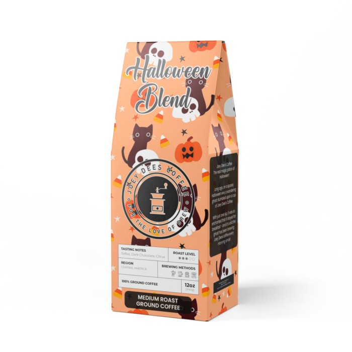 Halloween Medium Blend Columbian Coffee - Kittens, Skulls and Pumpkins