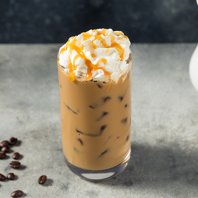 Salted Caramel Iced Coffee