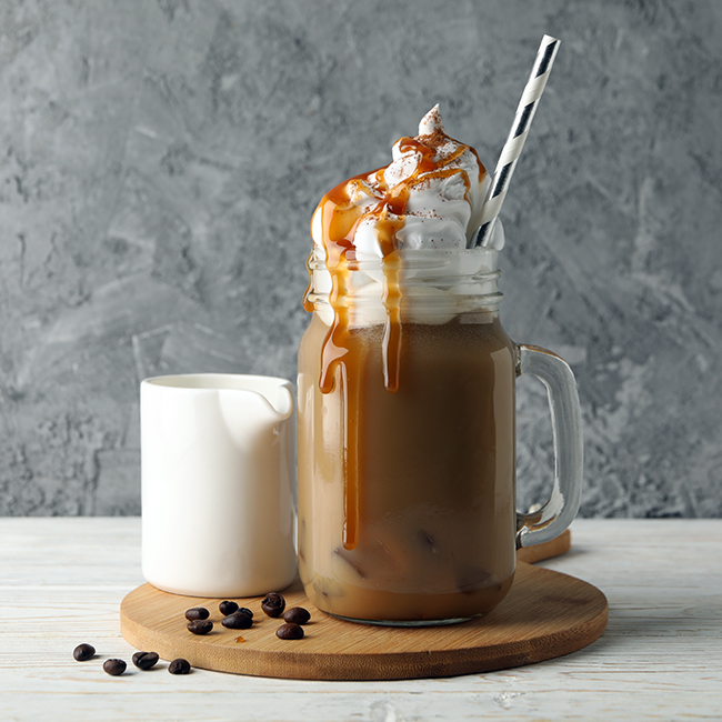 Salted Caramel Iced Coffee